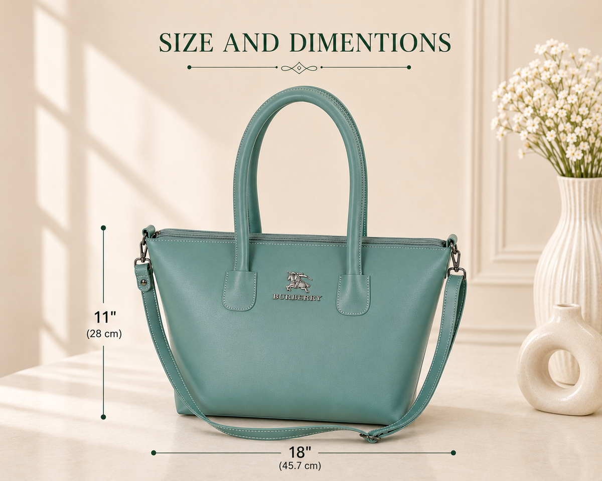 Women's Teal Green Tote Shoulder Bag