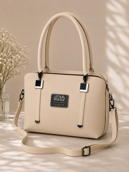 Women's Beige Satchel Shoulder Bag