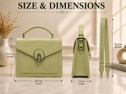 Women's Sage Green Shoulder Bag